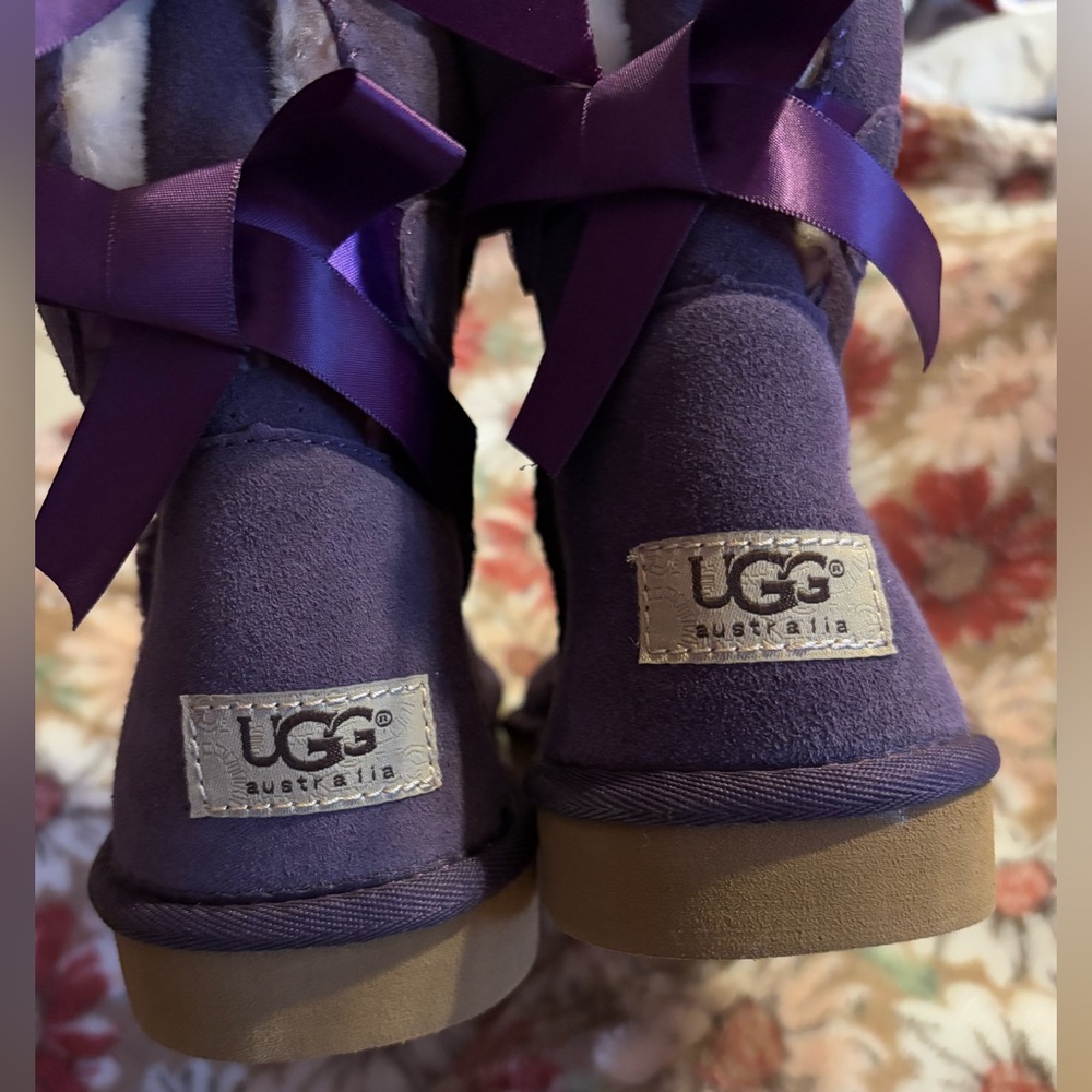 Ugg Australia purple bow boots
